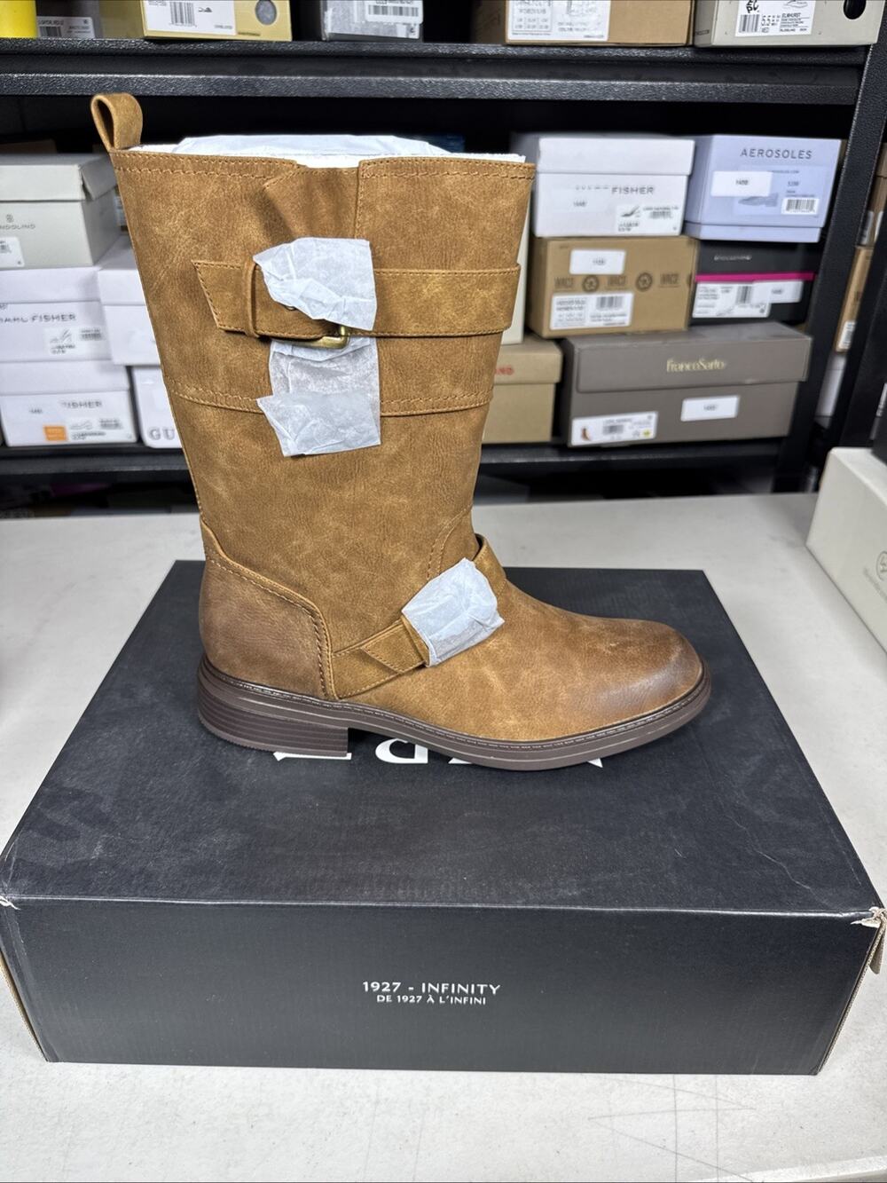Women's 11 Wide Naturalizer Latoya Fashion Boot Tan